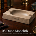 Orzelvi™ 08 Dune Monolith — Architectural Sandstone Resin Ashtray